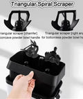 Slick Pro Level Electric Portafilter Cleaning Machine And Knock Box Station Three Hundred Rpm Grounds Dump Cycle Integrated Nylon Brush for scrapers.