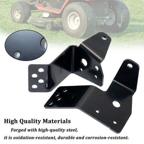 Pro Grade Heavy Duty Mower Deck Gauge Wheel With Bracket Kit 42 Inch Replacement For 525509501 And 532181040 Durable PP Wheel With Bracket And Lock Nut Hardware For Easy Install