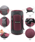 Waterproof Stuff Sacks For Camping Gear Organizer Red XXL Durable Ripstop Compression Sacks For Tents Clothes And Outdoor Gear Ideal Travel Storage And Hiking Adventure Essentials with features