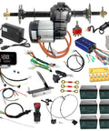 Rear Axle Shaft Kit For Go Karts And Electric Rides 72V 1500W Brushless Differential Motor with various components displayed.