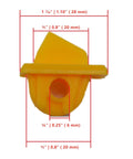 Front Upper Nylon Insert For Tire Changer Duck Head Mount Demount Tool, Rim Edge Protector And Plastic Guard, 6 Pack, close-up view
