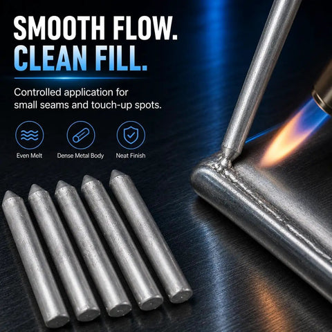 Low Temp Aluminum Welding Rods With Flux Core No Solder Powder Needed for Easy Melt and Quick Home Repairs DIY
