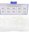 White Nylon Unthreaded Clearance Spacers And Standoffs Kit With 6.3mm Outer Diameter And 4.2mm Inner Diameter, 240 pieces case