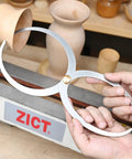 Slick Double Ended Bowl Calipers For Woodturning And Fine Jobs, 5.5in jaw span, stainless steel, measuring inside diameter.
