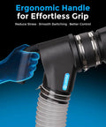 4 Inch Magnetic Dust Collection Quick Connect Kit, ergonomic handle for comfortable use with strong steel fittings.