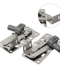 Soft Close Tip Out Tray Hinges 45 Degree Steel Scissor Hinge Nickel Plated Self Locking Folding Heavy Duty Cabinet Hardware 2 Pack