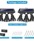 Package includes Solar Outdoor Lights With Motion Sensor For Yard And Garage Boss Level Bright 7000K Flood Light With 3 Adjustable Heads