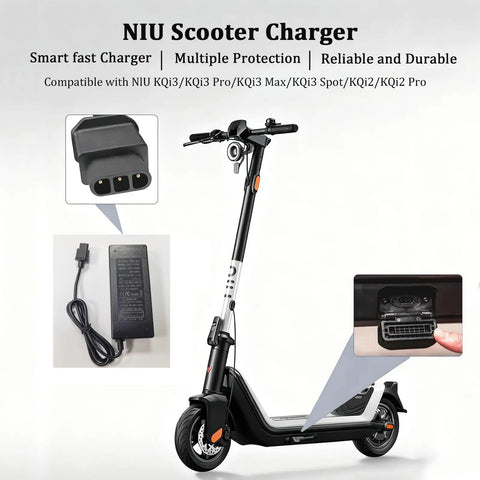 53.5V Fast Charger For KQi Air And KQi Series Scooters Including Air X KQi3 Pro Sport Max KQi2 Pro And KQi1 Pro With Universal 100-240V Input And 2A Output Built For Quick Reliable Home Or On The Go Charging