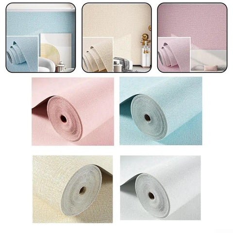 Hassle Free Peel And Stick Self Adhesive Wallpaper Roll Hella Waterproof Moisture Proof Thermal Insulation Wall Sticker Pasteless Contact Paper Super Snazzy Home Decor Big Time Upgrade 50X300Cm Wrap in various colors on display.