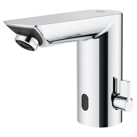 Baucosmopolitan E Touchless Electronic Faucet With Temperature Control Lever Battery Powered Hands Free Infrared Sensor Water On Off