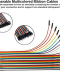 Dope 40 Piece Jumper Wire Kit With Female To Male Dupont Cables 20 Cm Length 8 Inch Multicolor Ribbon Wires For Breadboard Prototyping