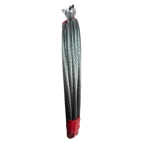 Heavy Duty Garage Door Torsion Spring Drum Cable Kit for 7 Foot Doors, Steel Wire Cable Assembly, close-up view