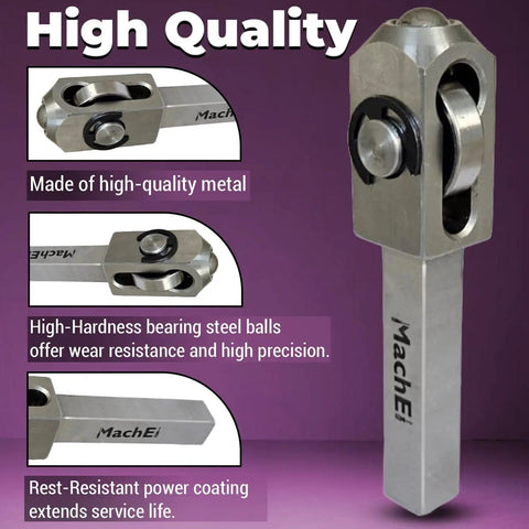 Mini Lathe Roller Burnishing Tool 1/2 In Shank By 2-1/2 In Overall Length, high-quality metal construction.