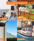 Boomin 6.5 Inch Wall Mount Bluetooth Speaker System For Indoor Outdoor Use With Built In Amplifier, installed in various locations.