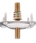 Industrial Strength Furniture Leg Mounting Plates Two By Two Inch T Plate Five Sixteenth Inch Threaded M8