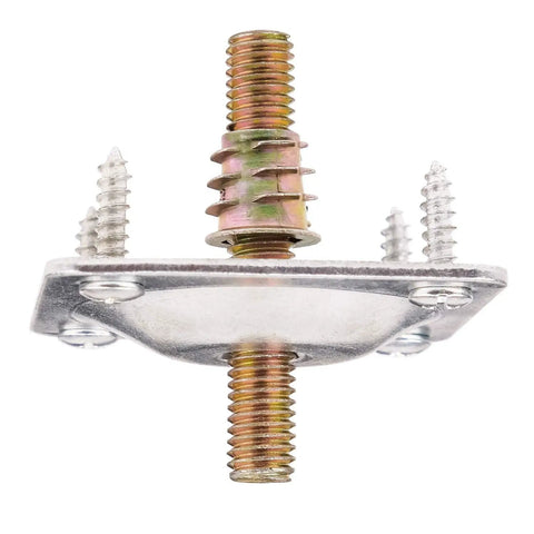 Industrial Strength Furniture Leg Mounting Plates Two By Two Inch T Plate Five Sixteenth Inch Threaded M8