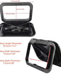 Heavy Duty Black Marine Boat Deck Access Hatch Cover With UV Stabilized ABS Lid and Low Profile Base dimensions displayed.