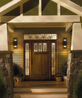 13 Inch Modern Outdoor Wall Sconce In Black Sand Textured Aluminum With 3 Sided Frosted Glass Weatherproof IP64 Rust Resistant Exterior Light Built To Last Hard Wired 110V To 220V Durable Outdoor Lighting For Homes And Patios on house front porch