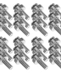 M6x20 Nickel Plated Crown Head Rack Screws And Cage Nuts Kit With Washers For Server Racks And Network Switches in rows
