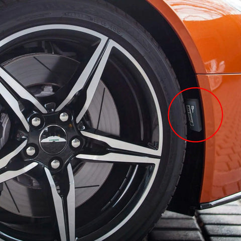 Extra Large Magnetic Key Hider Case For Big Keys Heavy Duty Key Holder attached near car wheel for secure under-car storage.