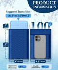 Blue 4x8 Bubble Mailers 100 Pack Self Seal Padded Envelopes Usable 4x7 Inner Size No Nonsense For Shipping Cards Jewelry