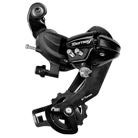 6/7 Speed Bike Rear Derailleur With Direct Mount for Mountain and Road Bikes RD TY300 Compatible, black finish