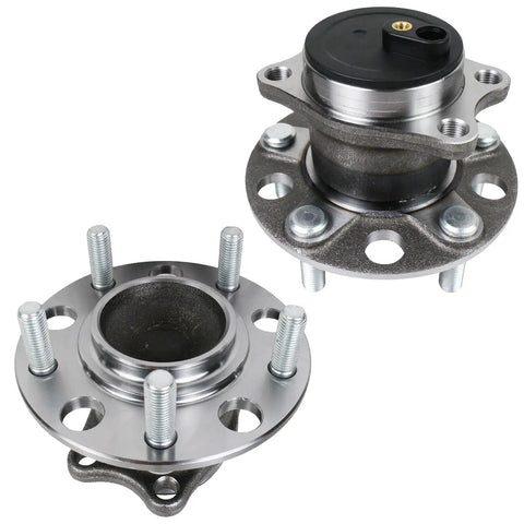 Close-up view of rear wheel bearing and hub assembly with ABS for 2011-2014 Chrysler 200, 2007-2010 Sebring, 2008-2014 Dodge Avenger