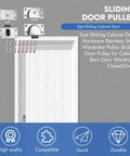 Silent Gliding Sliding Cabinet Door Hardware Kit With Nylon Wheels Heavy Duty Closet Door Rollers Replacement Track System For Cupboard And Furniture Whisper Quiet Operation Smooth No Squeak Glide Durable Silver