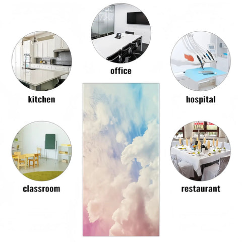 2x4 Foot Fluorescent Light Cover With Pink Clouds Backlit Film Reduces Glare And Eye Strain Easy To Install For Classrooms Offices Sensory Rooms