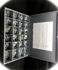 950 Piece Metric Fine Thread Bolt And Fastener Kit with M8 1.0, M10 1.25, M12 1.5, M14 1.5 in organized case