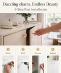 Four Pack Of Straight Up Stunning Clear Gold Diamond Cabinet Knobs With Built Tough Zinc Alloy Bases And Just Pure Magical Glass Dresser Pulls For Weekend Home Makeovers installation guide on a dresser.
