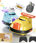 2 Pack Remote Control Cat And Mouse Ejecting Bumper Cars For Kids, Fun Competitive RC Toy Cars showcasing cat and mouse design