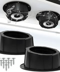 No Sweat Install Angled 6.5 Inch Speaker Pods Two Pack Slick Universal Mount Kit With Pre Drilled Holes And Screws Included Foam Gasket Black Fit For UTV CAR BOAT RV TRUCK Door Dash Sweet Sound