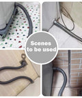 23ft Washing Machine Drain Hose Extension Kit with Flexible Corrugated Hose Fits One and Quarter Inch Connections in use
