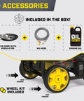 Tri Fuel Portable Generator With Electric Start And CO Shield, Runs On Gas Propane Or Natural Gas, Includes Hoses, 8125 Watt accessories
