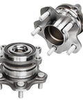 4 Pack Front And Rear Wheel Bearing Hubs For Nissan Altima 2007 To 2019 Maxima 2009 To 2019 5 Lug FWD Replacement Kit, metal construction