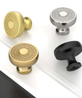 Beefy Heavy Duty Zinc Alloy Brushed Gold Cabinet Knobs One Point Three Inch Hole Centers 32mm 10 Pack Gold Cabinet Pulls