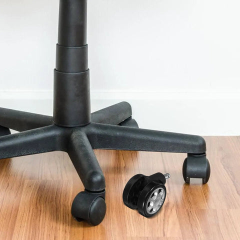 Badass Heavy Duty Office Chair Casters With Slamdown Lock Brakes And Buttery Smooth Rollin Swivel Wheels Built For Gaming Desks And Hardwood Floors Straight Up Durable Five Pack