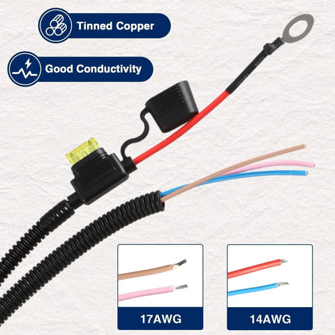 Direct Fit Beefed-Up Fuel Pump Relay Wiring Kit for Dodge Durango 2012 2013 Grand Caravan 2011 Town And Country 2011