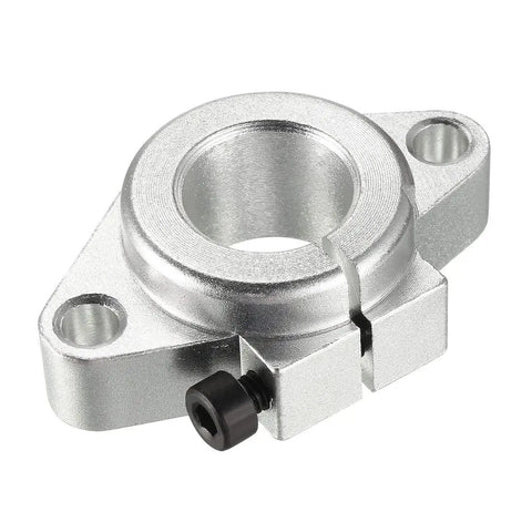 Aluminum Linear Motion Rail Clamping Rod Guide Support For 16mm Shaft Durable Rail Kit For Pro Grade Precision Sliding In CNC And DIY Projects 4 Pack Corrosion Resistant Smooth Operation, silver 16mm shaft clamp support with 2 mounting holes