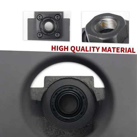 CNCTOPBAOS Nema23 steel motor mounting bracket with BK12 bearing end and end support for 16mm ballscrews; 3 views