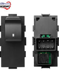 Front and rear view of Swap In OEM Style Power Window Switch for Passenger Front Right or Rear Left or Right on GM trucks 2006-2015.