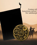 Handcrafted 3d Steampunk Gear Pewter Belt Buckle For Men And Women with velvet bag for safekeeping.