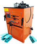Tough As Nails Electric Rebar Bender Cutter Combo Smashes 1-1/4 Inch Steel Bars With A Sick 3000W Motor showing control panel and foot pedals.
