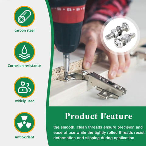 516 Pcs Socket Head Screws Kit With 21 Sizes M3 M4 M5 M6 Nuts Bolts Washers used in furniture assembly with drill.