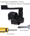 7/8 Inch Thumb Throttle Cable Assembly for ATV with installation tools, screwdriver, and small wrench