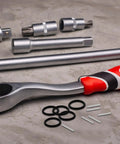 Pro Impact Socket 22-34mm 10 Piece Set With Rubber Ring And Locking Pin Kit For Heavy Duty Jobs And Tough Bolts That Really Hold Up, sockets and rings