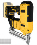 Premium 18 Gauge Cordless Brad Nailer Battery Powered Nail Gun For Woodworking Trims showing close-up design and magazine detail.