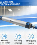 Mini Pneumatic Cylinder MAL25x125 Aluminum Double Acting With Single Rod And Adjustable Buffer for Automation and Robotics