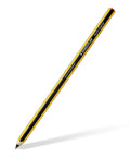 Plug And Play Digital Stylus Pen With Snug Hex Grip For Silky Smooth Writing On All Touchscreens Zero Hassle Charging Battery Free EMR Tech Works Like Magic With Samsung Galaxy Kindle Scribe Remarkable Plus Spare Nibs Tool Included - Black and yellow hex-shaped stylus pen on white background.